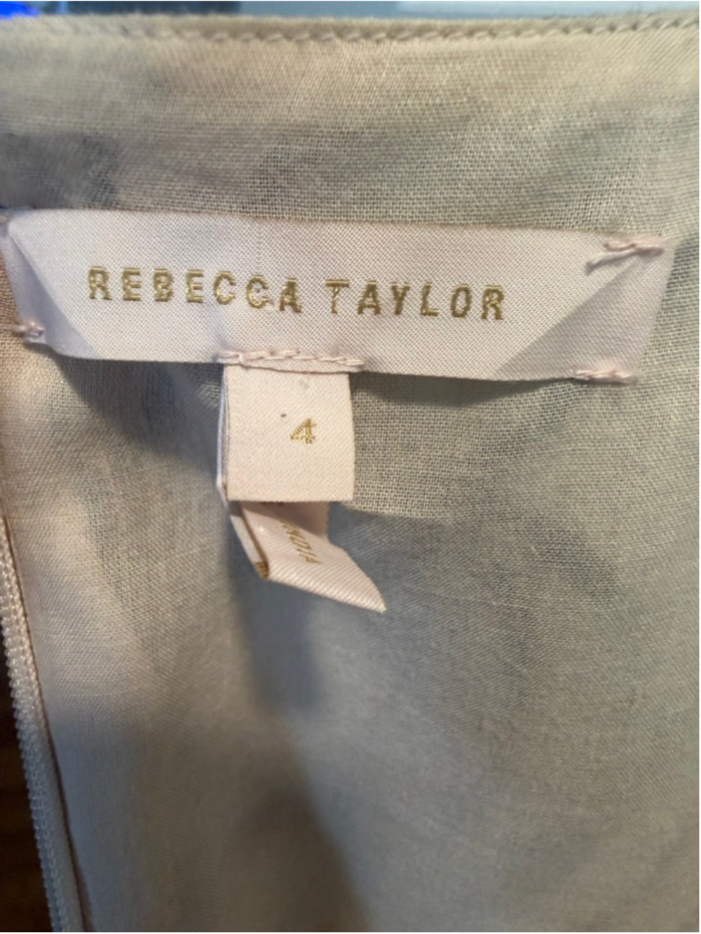 Women's Rebecca Taylor Lemon Tree Long Puff Waist Maxi Dress 4 Beige Yellow - Picture 12 of 14